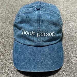 Book of the Month Book Person Hat Denim Baseball Cap